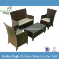 Outdoor Aluminum Wicker Dining Set Rattan Furniture